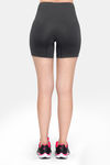 Amante High Rise Cycling Shorts - Gray Pinstripe — thumbnail 3